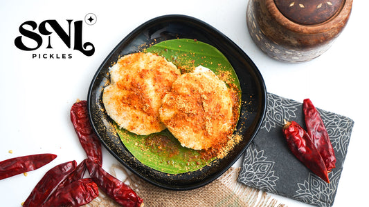 Flavorful Delight: Ghee Podi Idli Prepared with Authentic SNL Andhra Style Kandi Pod